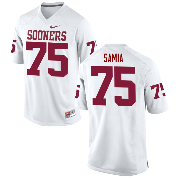 Oklahoma Sooners #75 Dru Samia College Football Jerseys Game-White